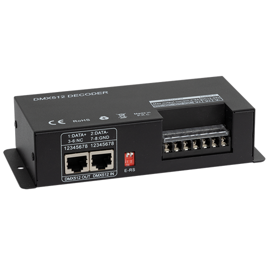 DMX RF декодер за RGB/RGBW LED осветление, 32А, 12-24V DC, IP20 / DMXRGBW32