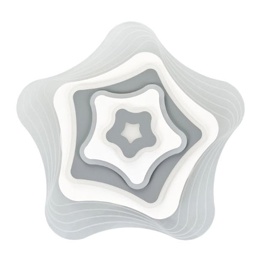 Плафон lily, бял, led 65w, 3000k-4000k-6000k, 2288