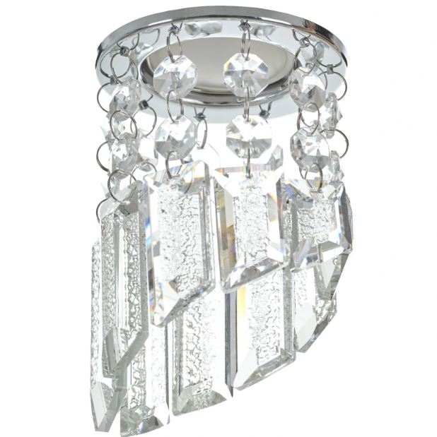 Луна за вграждане Flush, хром, 1xGU10, 4002 ch