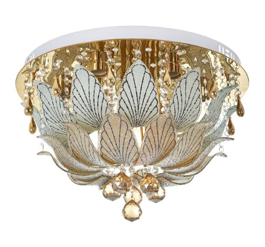 Кристален плафон, злато, 6x40w+led rgb, 1831/50 gd