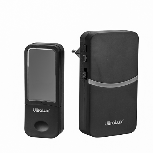 RF безжичен кинетичен звънец, IP44, черен / RFCDB18B