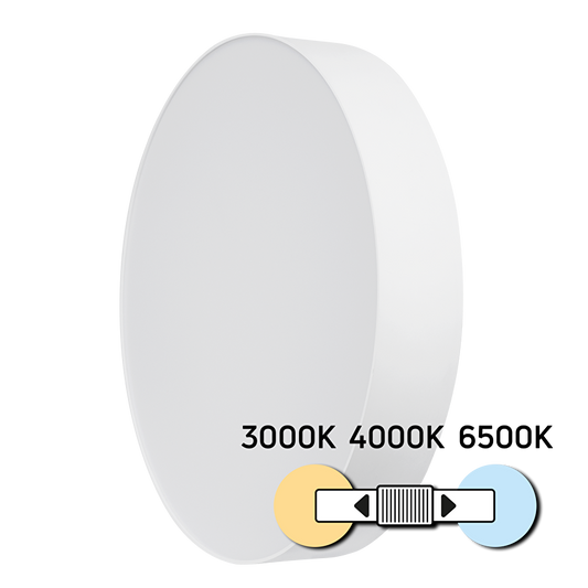 LED CCT плафониера, бяла, 24W, 3000K/4000K/6500К, 220-240V AC, кръг, IP20 / SPL2B24CCT