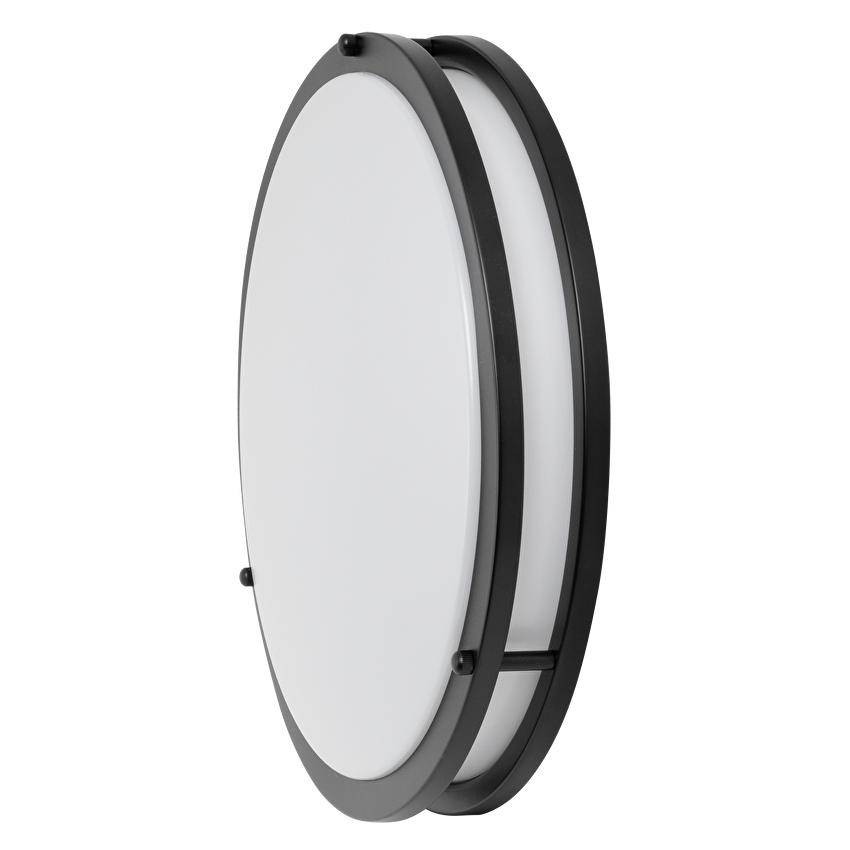 Декоративна LED плафониера 12W, 4200K, 220-240V AC, черна, кръг, IP20 / SPMR1242BL