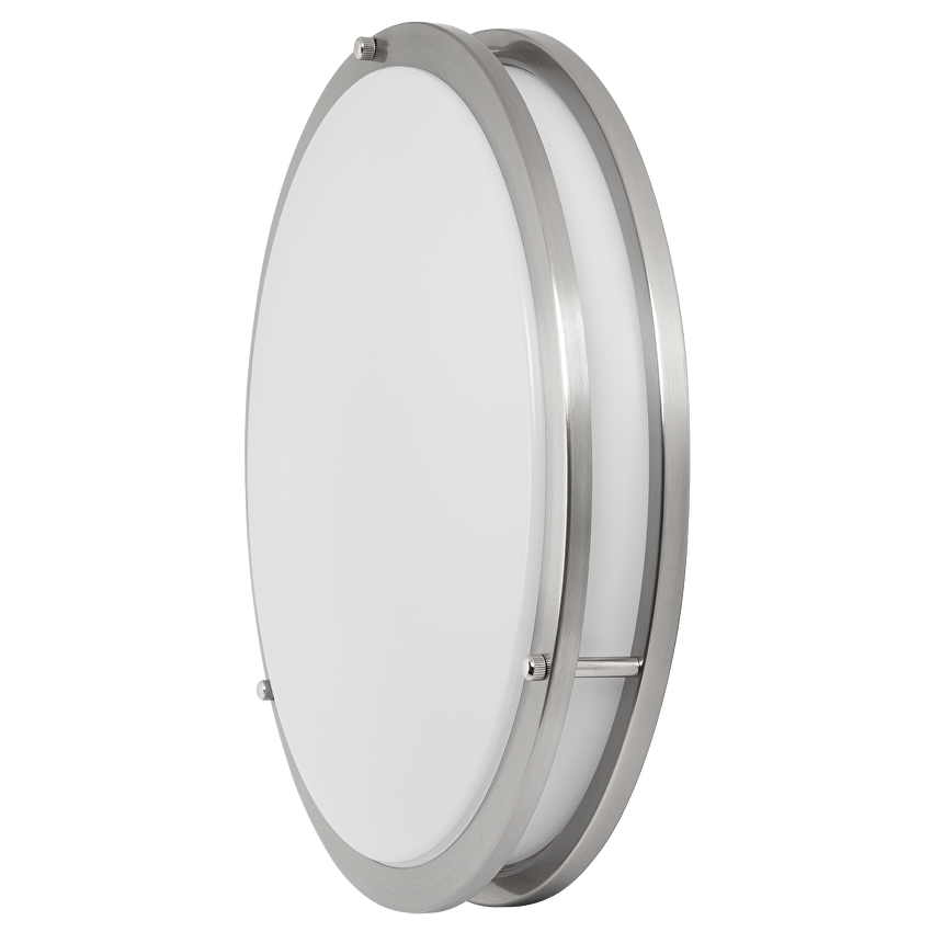 Декоративна LED плафониера 18W, 4200K, 220-240V AC, сатиниран никел, кръг, IP20 / SPMR1842SN