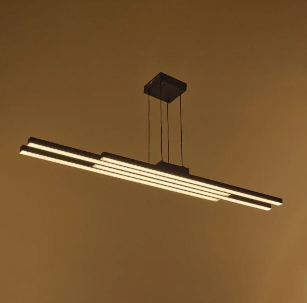 Плафон със смарт управление Bixio, черен, led 40w, 3000-6000k, 4132TU
