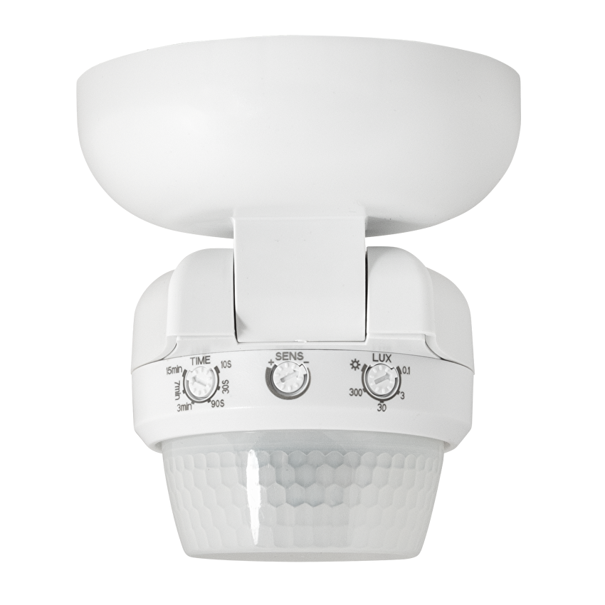 PIR сензор за движение и присъствие за монтаж на стена/таван, 360°, 12m, IP65 / PSD2M65