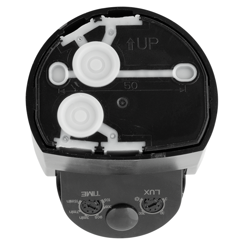 PIR сензор за движение за открит монтаж с черна леща, 2xPIR, 180°/360°, 9m, IP65, черен / SD2P65BE