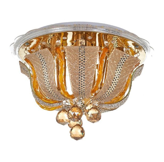 Кристален плафон, злато, 4x40w+led rgb, 1832/40 gd