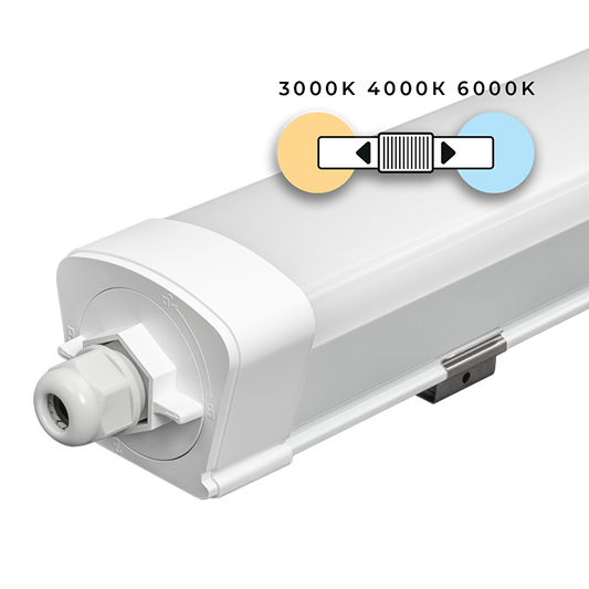 LED slim линейно осветително тяло 1.5m, IK08, 45W, CCT, 220-240V AC, IP65 / LSPH15045CCT