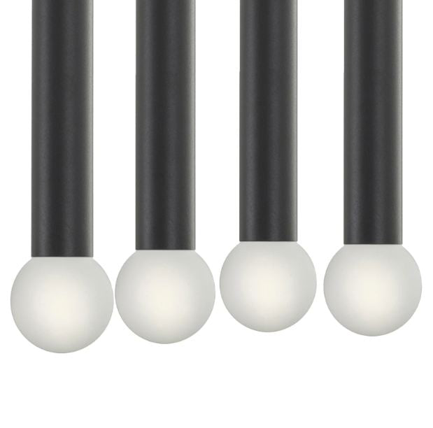Полилей Arsanas, черен, led 4x6W, 3000-6000k, 2795/4 BK