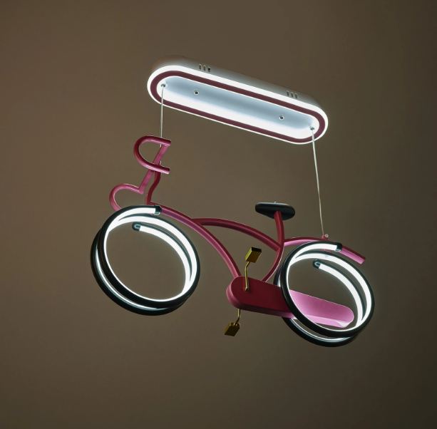 Полилей Wheels, розов, 3000k-4000k-6000k, led 42w, 2649 pk