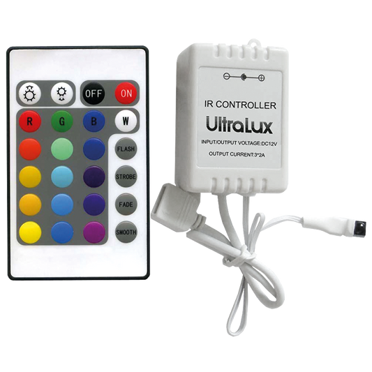 IR контролер за RGB LED осветление 12-24 V DC, 3x2A / RGBIRC24