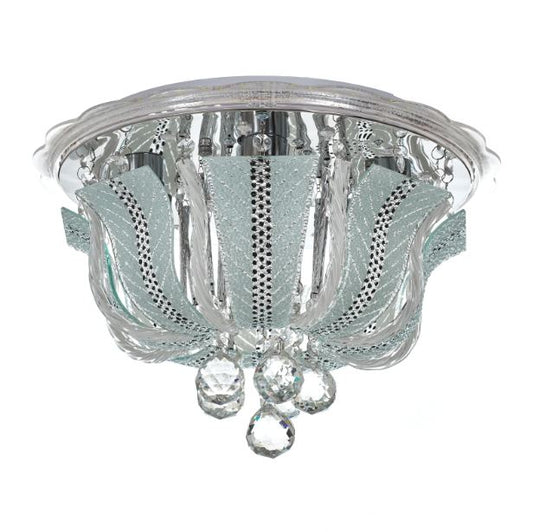 Кристален плафон, хром, 4x40w+led rgb, 1832/40 ch