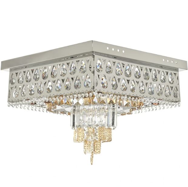 Плафониера Dubai, хром, led 36w, 3000-6000k+RGB, 4057/500