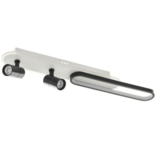 Плафон Evora със смарт управление, черен, led 55w, 3000-6000k, 2828T