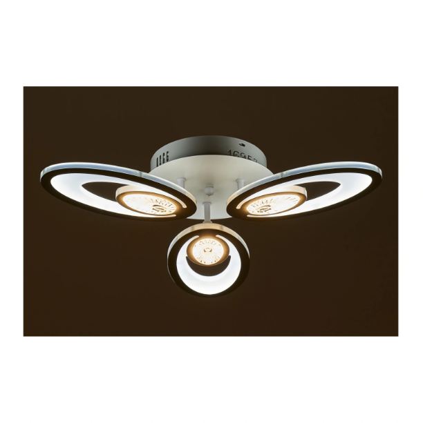 Плафон issa, бял, led 80w, 3000K-4000K-6000K, 2486/80W