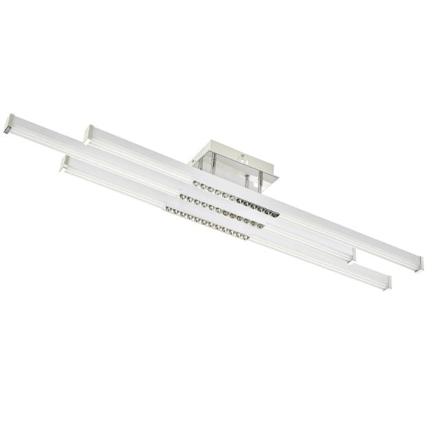 Плафон Scordia със смарт управление, хром, led 66w, 3000-6000k, 3054/3 CH