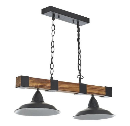 Полилей от дърво, 2x40w, 1869/2