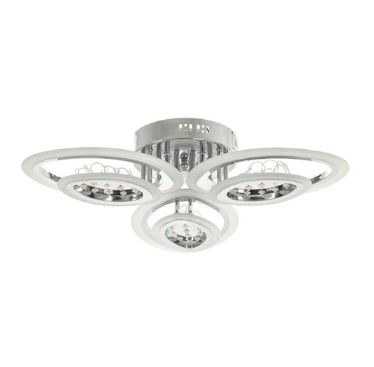 Плафон Peony, хром, led 57w, 4000k, 2309