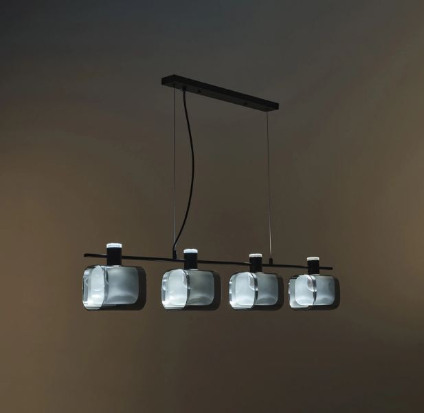 Полилей Nouvelle, черен, led 24w, 4000k, 2804L/4 BK