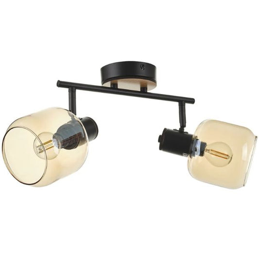 Спот Lucas, черен, 2xE14, 4048/2