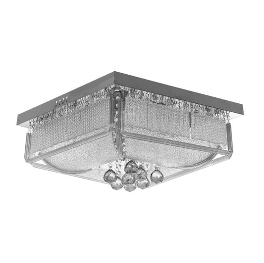 Кристален плафон, хром, 8x40w+ led rgb, 1830/50 ch