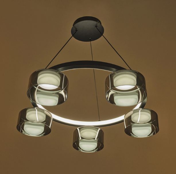Полилей със смарт управление Nouvelle, черен, led 63W, 2818lm, 3000-6000k, 4017 bk
