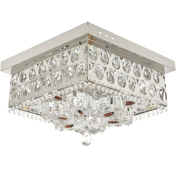 Плафониера Zara, хром, led 24w, 3000-6000k+RGB, 4059/400