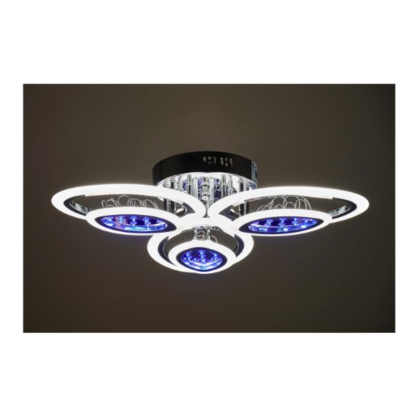 Плафон Peony, хром, led 57w, 4000k, 2309