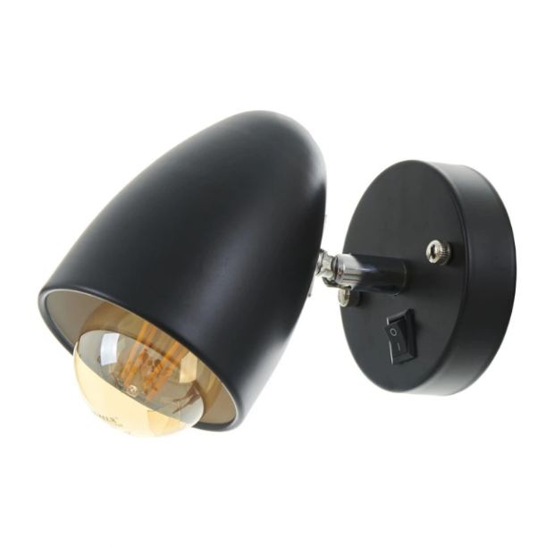 Метален спот, черен, 1x40w, 2026 bk