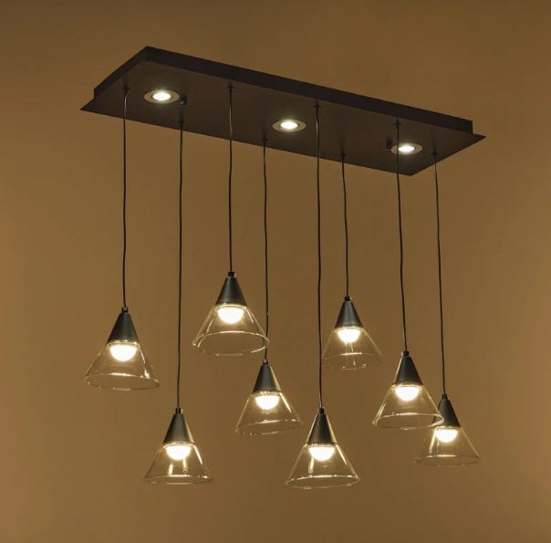 Полилей Lizzie, черен, led 40w, 3000-6000k, 4231/8L BK