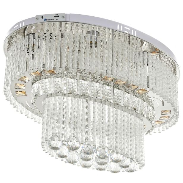 Плафон New Delhi, хром, 8xE27+led 9w, 3086/60 CH