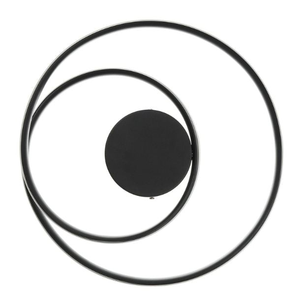 Плафон Finley, черен, led 57w, 3000k-4000k-6000k, 2294 bk