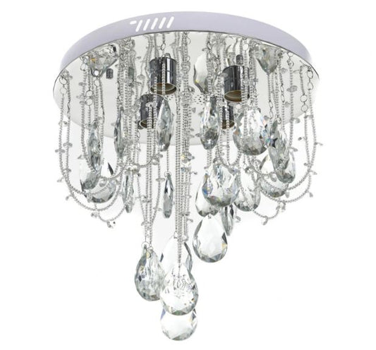 Кристален полилей, хром, 4x40w+led rgb, 2137/40 ch