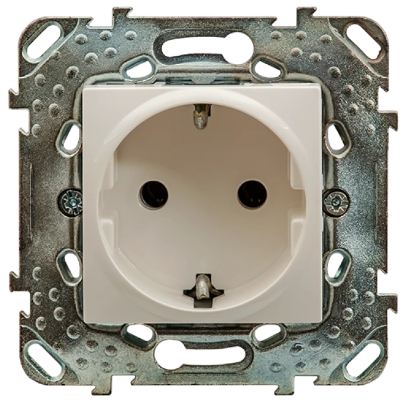 Контактен излаз шуко , бял, Schneider, Unica, mgu50.036.18z