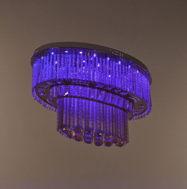 Плафон New Delhi, хром, 8xE27+led 9w, 3086/60 CH