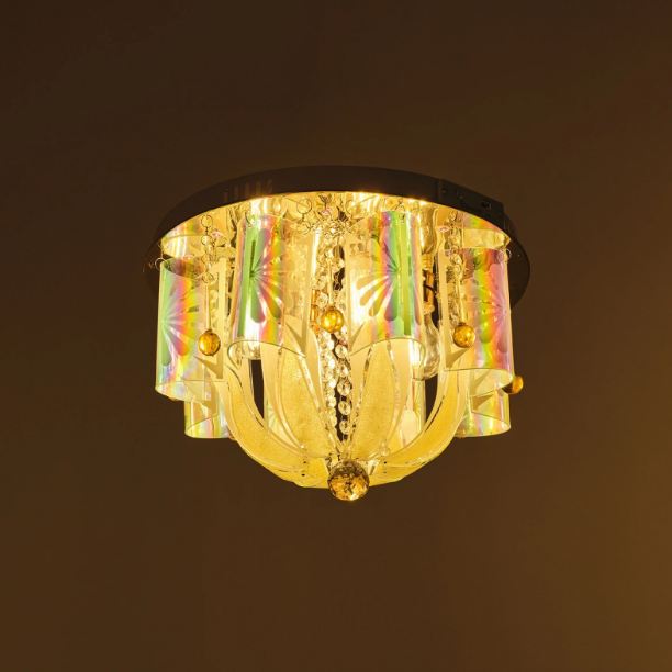 Плафон Nepal, хром, 4xE27+led 9w, 3080/40 CH