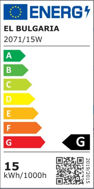 Pvc led плафон, бял, led 15w, 4000k, 2071/15w