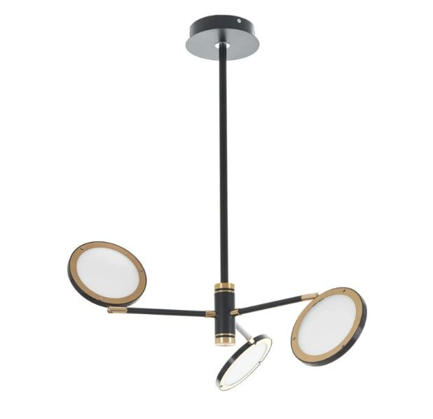 Метален полилей, черен, led 3x5w, 4000k, 2100/3 bk