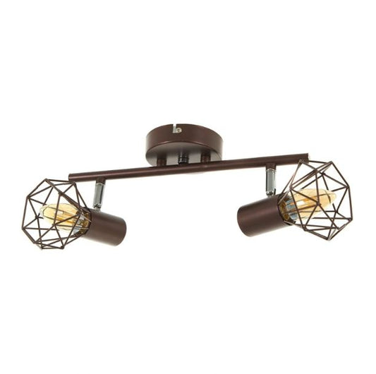 Спот Star, кафяв, 2xe14, 2180/2 gd