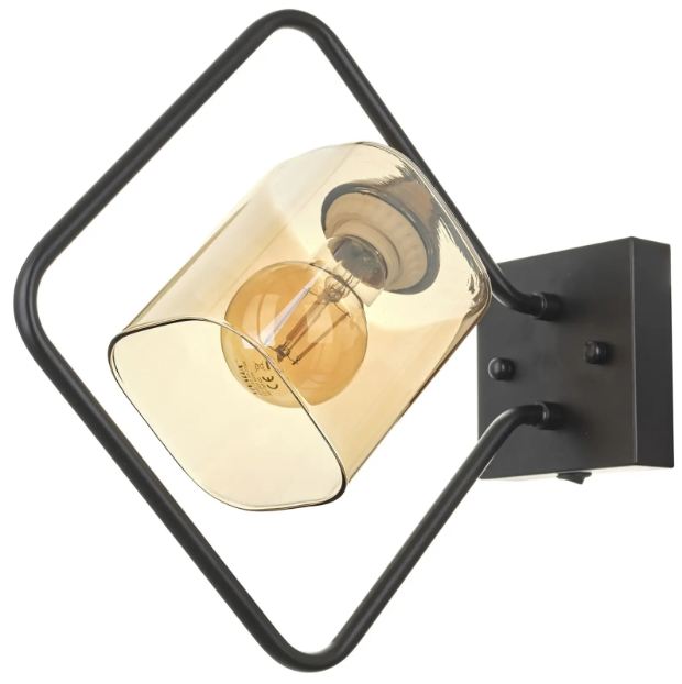 Аплик Crete, черен, 1xE27, 4119/1W BK