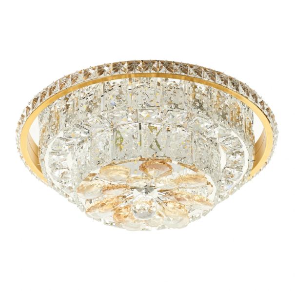 Плафон Helan, злато, led 40w, 3000k-4000k-6000k, 2614/40w