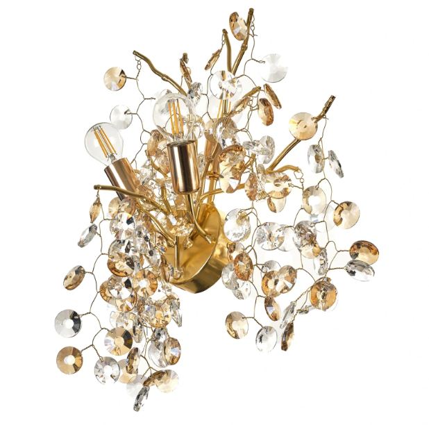 Аплик Elysion, златен, 3xe14, 3089/gd wl