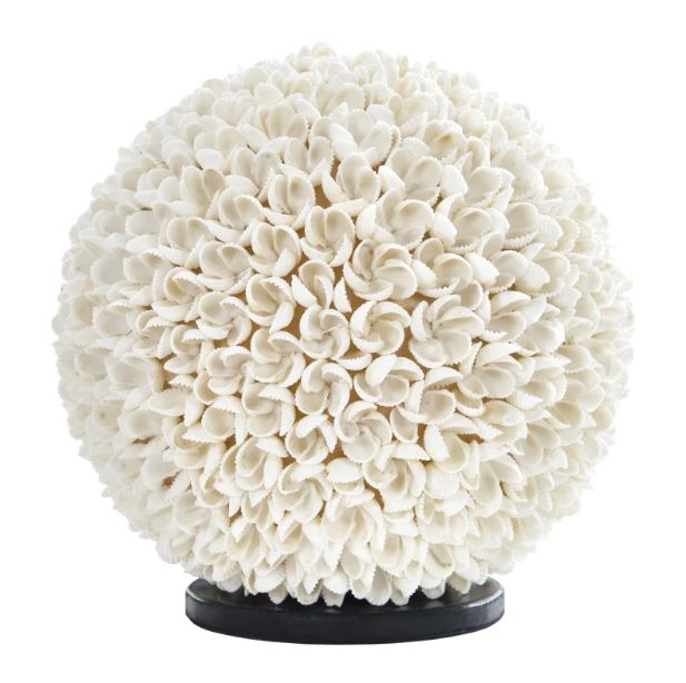 Настолна лампа от мидички, бяла, 1x40w, eli 24/r wh