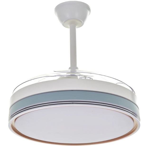 Полилей с вентилатор Twist, бял, led 96w, 3000k-6500k, 9600Lm, 3025 wh