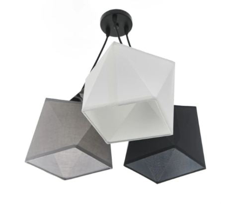 Текстилен полилей, черен, 3x40w, 2091b/3