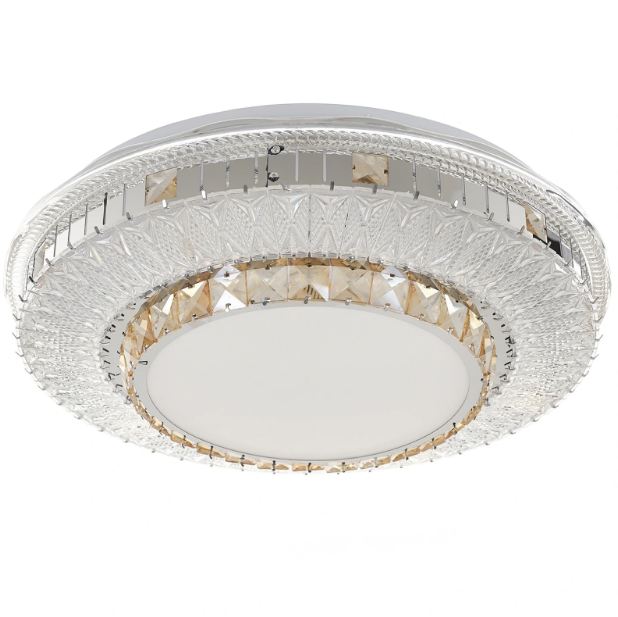 Плафон Porto Novo, хром, led 75W, 3000k-4000k-6500k, 2843
