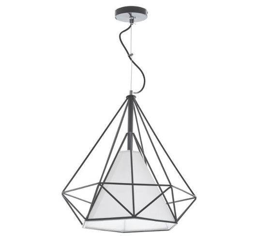 Метален пендел, черен, 1x40w, 1430/38 bk