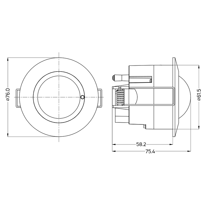 Микровълнов сензор за вграждане 360° / MSV