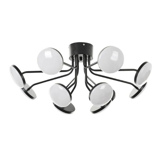 Плафон Dunna, черен, led 144w, 3000к-4000k-6000к, 2410 BK